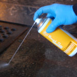 RoughTrax Brake Cleaner Floor Stains