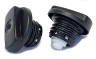 Fuel Filler Cap - Screw on Type with safety valve (Front & Rear view)
