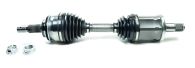GUN125 drive shaft LH or RH -Outer CV joint view with nut, lock tab, split pin