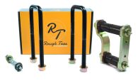 Rear Leaf Spring Mounting Shackle, Pin & Bush Kit GUN125 & GUN126 (fits one rear leaf spring) - bush colour may vary