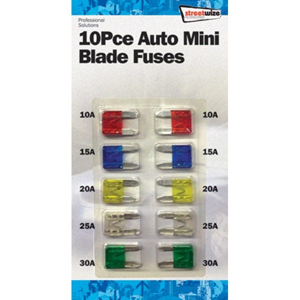 Toyota Pickup Trucks Cars Ford GM/Chevy Nissan 20 Pcs Jcase Box Shaped Fuse Kit,Uspacific Mini Blade Fuses 20A.30A,40A,50A,60A Set for SUV