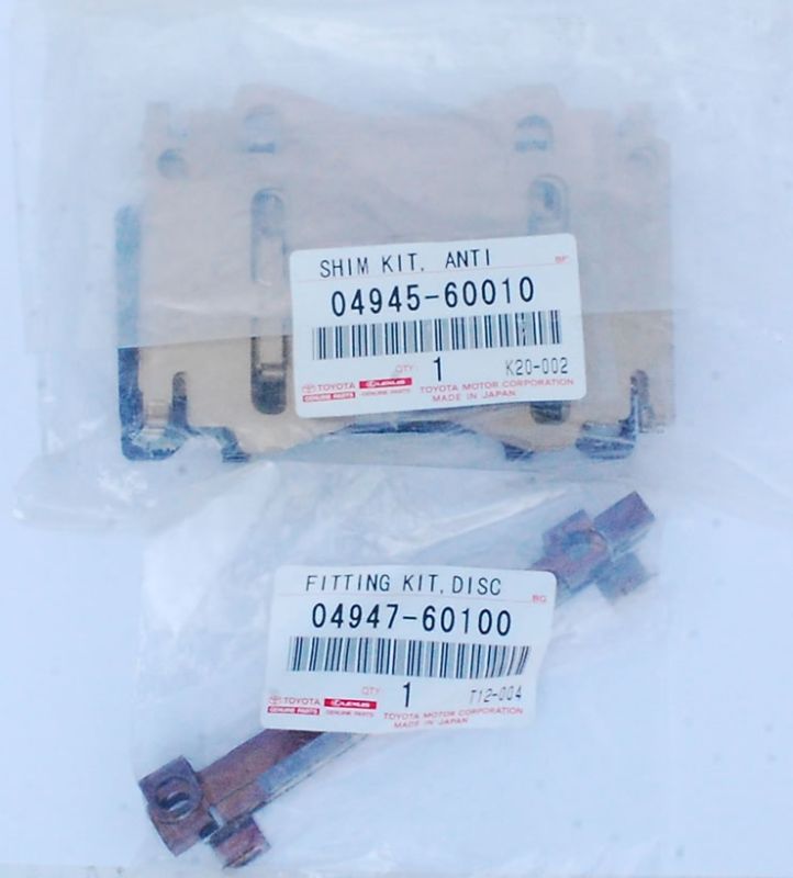 VOLVO REAR TRIUMPH SPITFIRE FRONT BRAKE PADS ANTI-SQUEAL SHIM SET FITS D44 