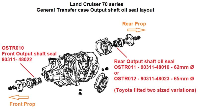 Toyota 90311-49002 Auto Trans Output Shaft Seal 