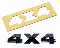 BLACK "4x4" letter kit with template - 3 self adhesive letters