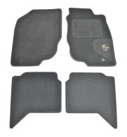 RoughTrax Tailored Economy Grey Carpet Floor Mats - Double Cab Mk6