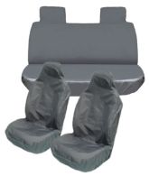 Maypole Waterproof Dark Grey Front & Rear Seat Covers Set