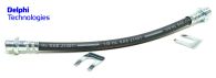Front Flexi Brake Hose - 293mm by Delphi - supplied with retaining clips