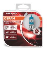 Osram Halogen Night Breaker Laser HB3 -Twin Pack. +150% more brightness