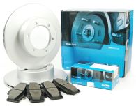 Kavo silver coated front discs and pad kit - R90 approved