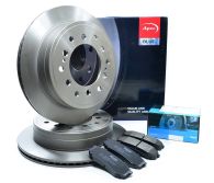 Rear Brake Disc & Pad Kit by Apec & Kavo