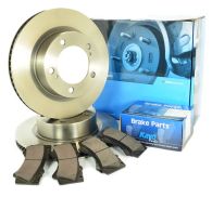 Pair Front Brake Discs & set of pads in one kit, 200 Series 2007-ON