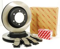 Genuine Toyota Front Brake Discs & Pad Kit