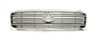 Chrome and Silver Front Centre Radiator Grille with Emblem