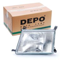 Depo Left Hand Headlamp with Patterned Frosted Lens