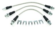 Stainless Steel Braided Brake Hose Kit with clips IFS Models 