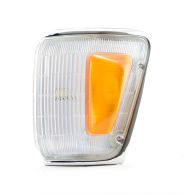 Left Hand Front Side Light Chrome with Amber Blip