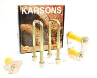 Karsons Front Leaf Spring Mounting Shackle, Pin & Bush Kit