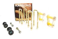 Karsons Complete Rear Leaf Springs Mounting Shackle, Pin & Bush Kit
