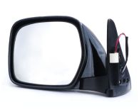 Left Hand Black Door Mirror - Electric Lens
