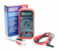 MM20 Sealey Digital Multimeter 8 Function with Thermocouple - Red casing