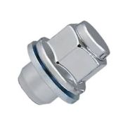 Flat Seat Chrome Wheel Nut with Washer M14x1.5mm