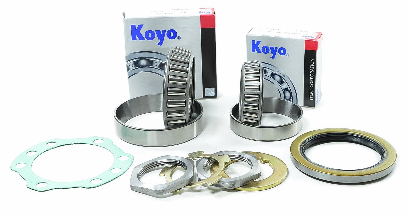 Front Wheel Bearing Kit Koyo bearings with Hub nuts| Land Cruiser 100 Series
