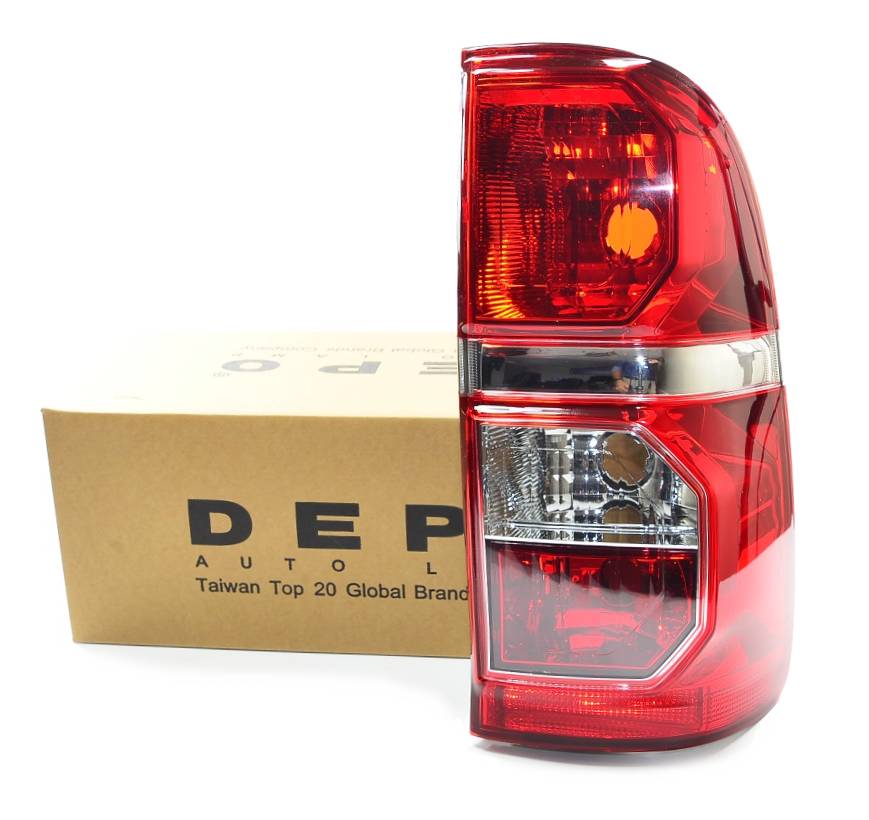 Depo Right Hand Rear Light Assembly with Red Fog Lamp Lens | Hilux Pickup  2011-2016
