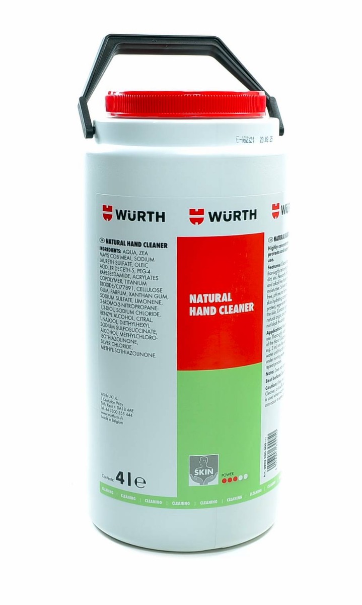 Wurth - Natural Hand Cleaner - 4L Tub 0893900000