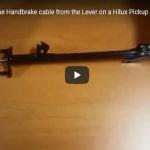 How to remove the Handbrake cable from the Lever [VIDEO]