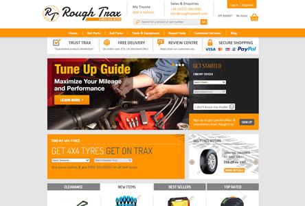 RoughTrax New Website Screenshot Jan/2015