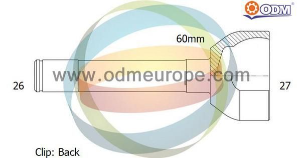 CV Joint Dimensions Diagram